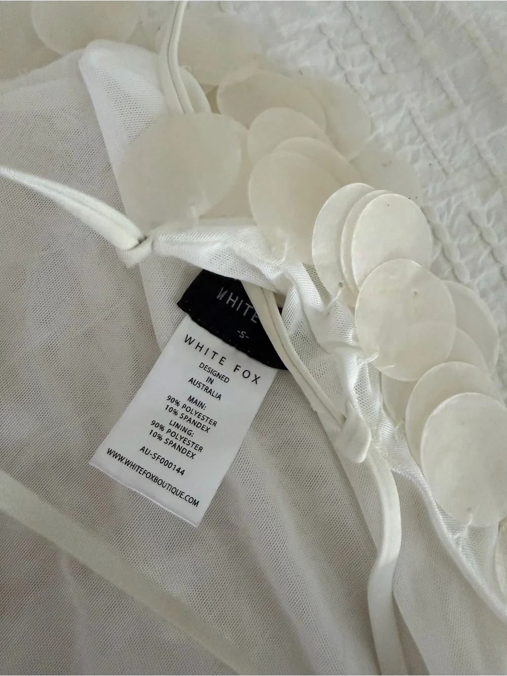 White Fox Athens Aura Ivory Shell Halter Top + Forgiven Aura Matching Skirt - Picture 7 of 9